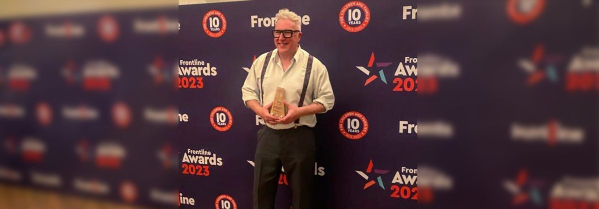Arthur Scott at the Frontline Awards